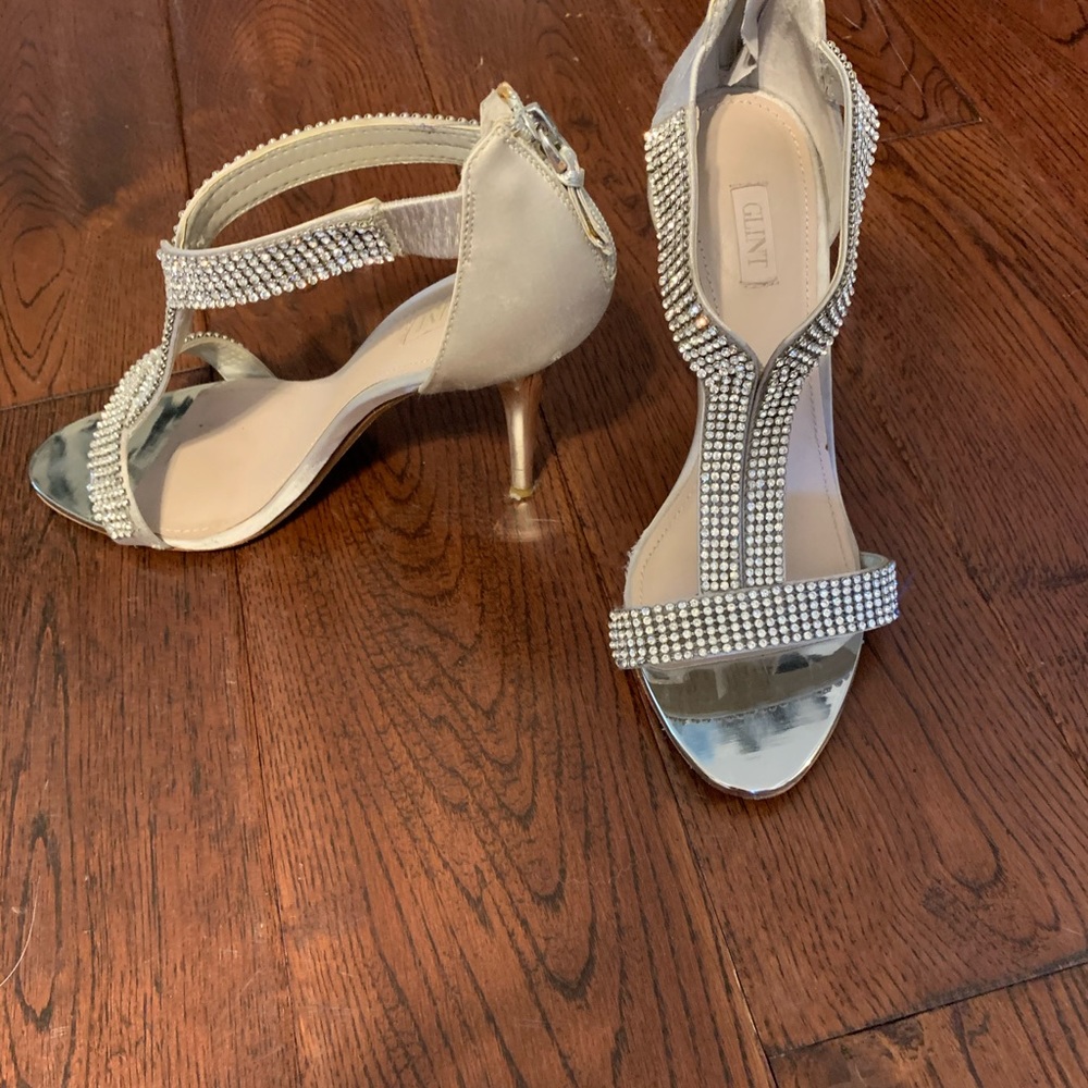 Glint Rhinestone Strappy Heel